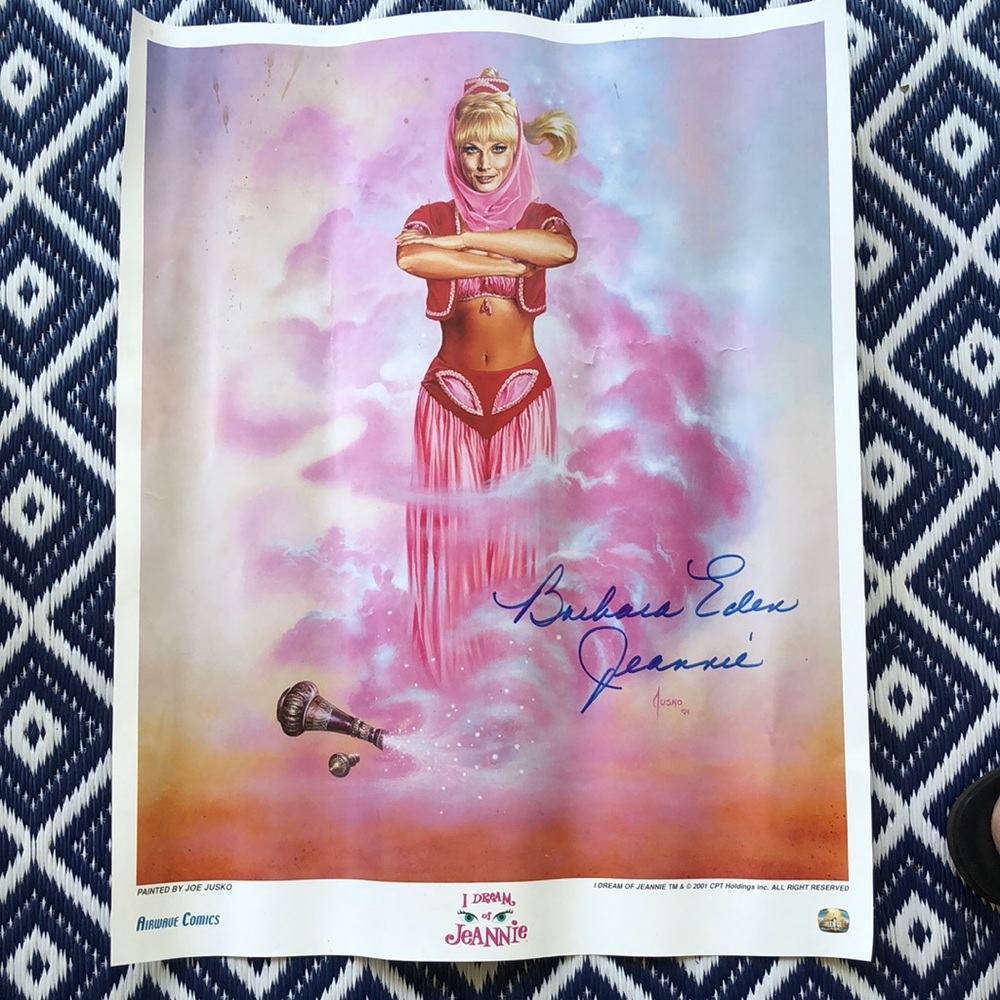 I Dream of Jeannie signed Poster